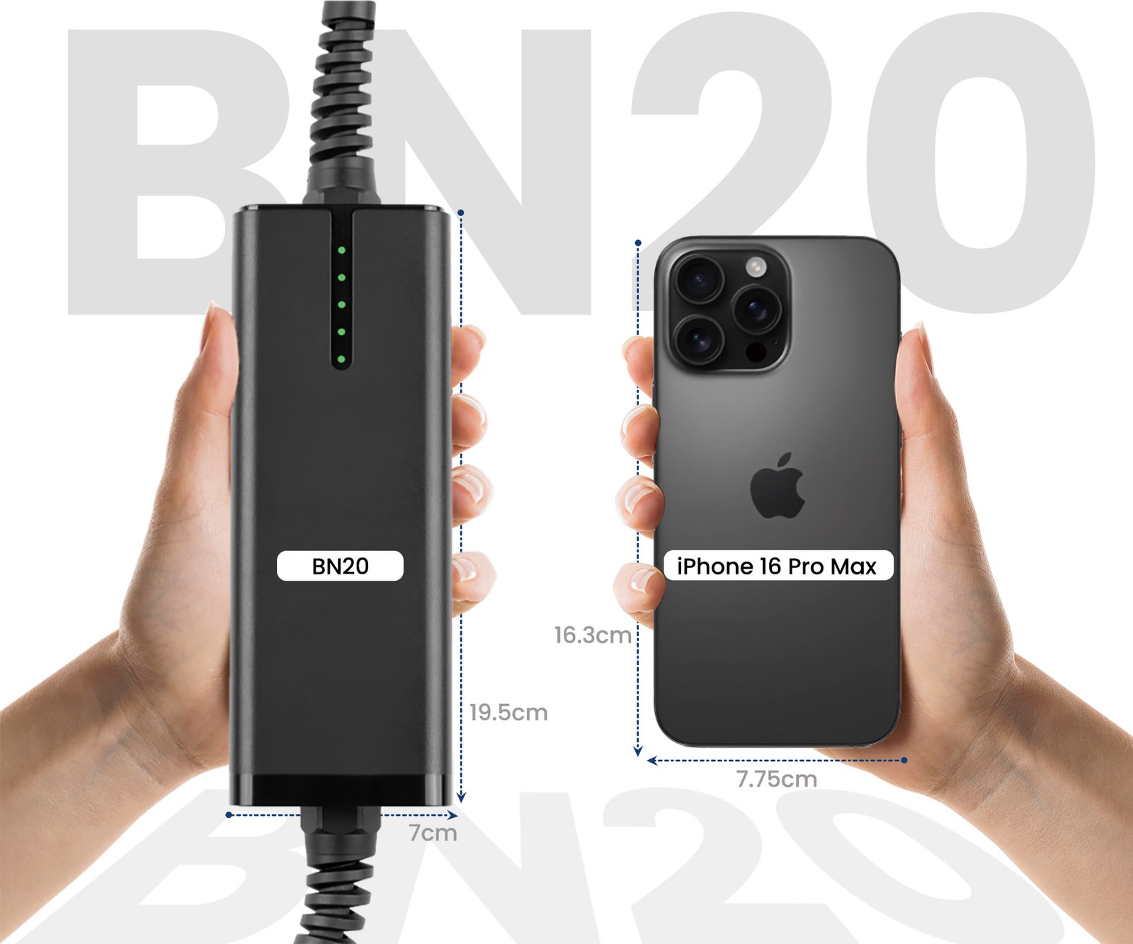 Cargador portátil para vehículos eléctricos BESEN BN20 - Imagen 4