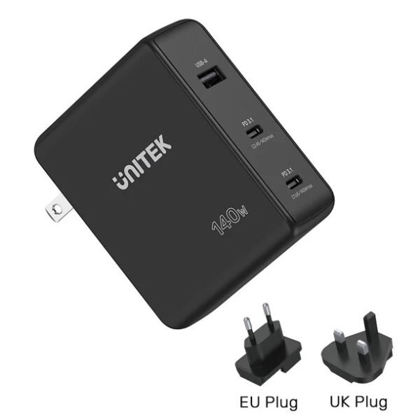 Cargador GaN Unitek Universal 140W PD 3.1