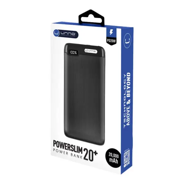 Bateria UNNO Tekno powerslim 20+ con PD 20W
