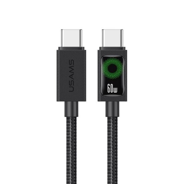 Cable de Datos USB C a USB C 60W 1.2m Negro U92 USAMS