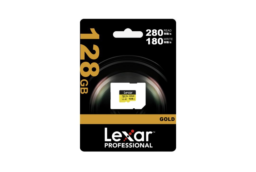 Memoria microSDXC Lexar Pro 128GB Gold UHS-II Velocidad de lectura de hasta 280 MB/s - Imagen 2
