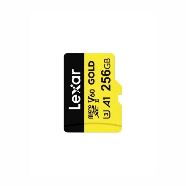 Memoria microSDXC Lexar Pro 256GB Gold UHS-II Velocidad de lectura de hasta 280 MB/s