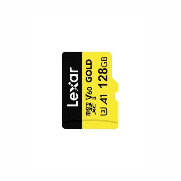 Memoria microSDXC Lexar Pro 128GB Gold UHS-II Velocidad de lectura de hasta 280 MB/s