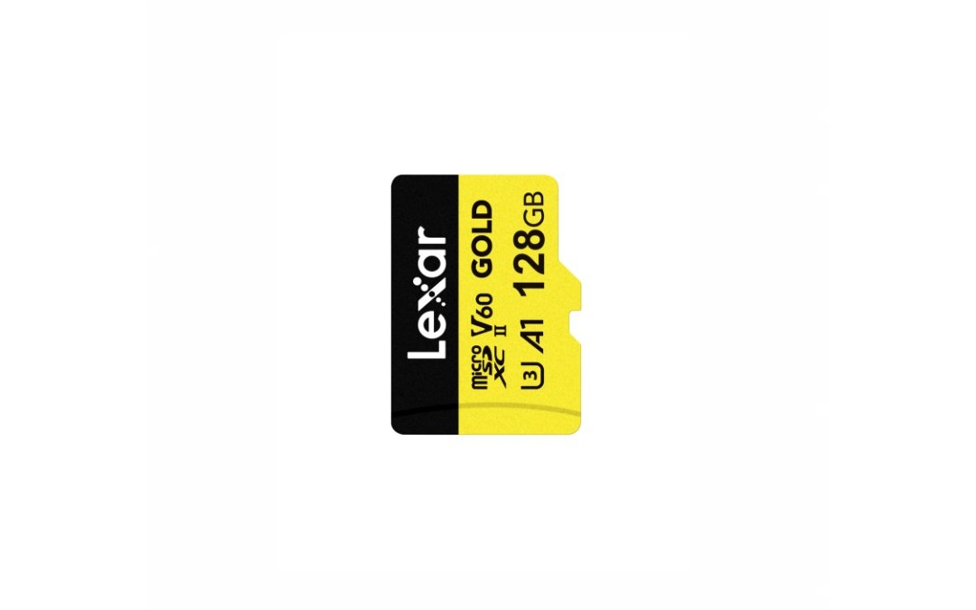 Memoria microSDXC Lexar Pro 128GB Gold UHS-II Velocidad de lectura de hasta 280 MB/s