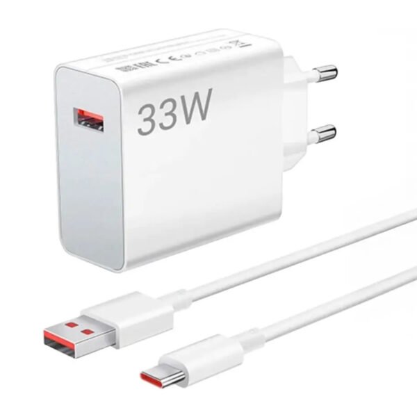 Cargador De Pared Xiaomi Bhr9956eu 33w + Cable Usb C