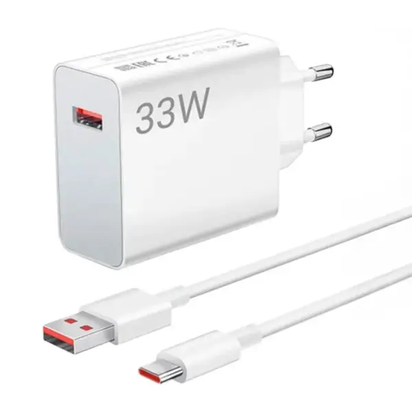 Cargador De Pared Xiaomi Bhr9956eu 33w + Cable Usb C
