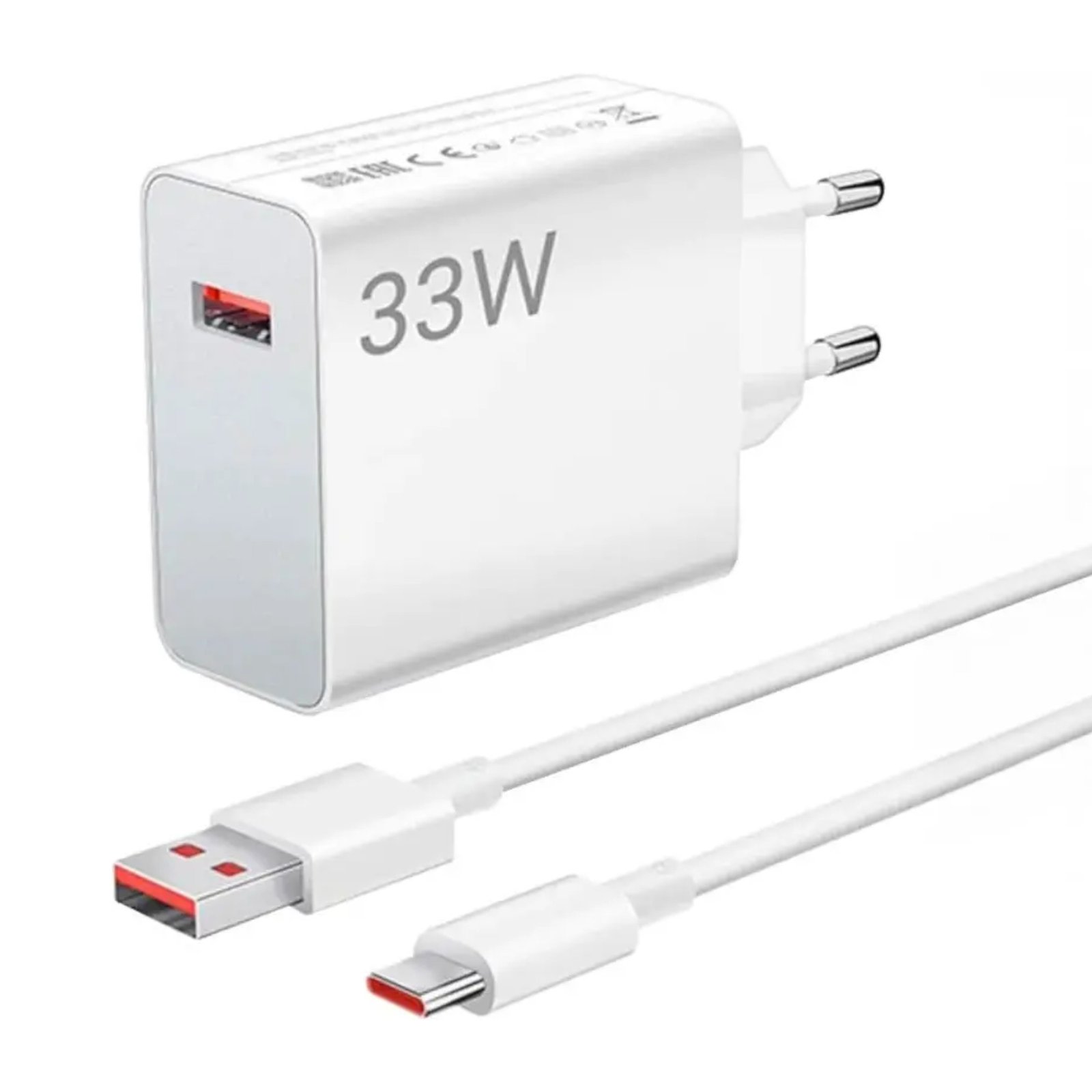 Cargador De Pared Xiaomi Bhr9956eu 33w + Cable Usb C
