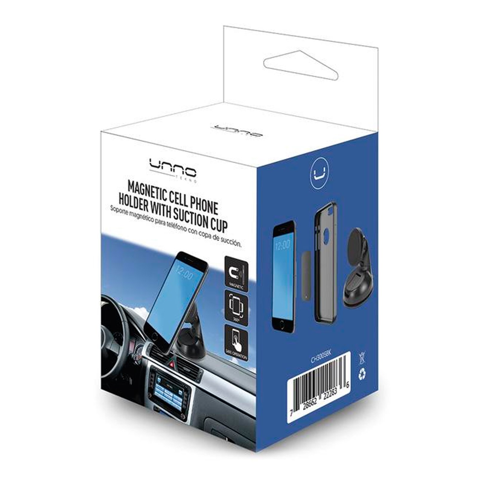 Soporte De Auto Para Celular Unno Magnético - Imagen 2