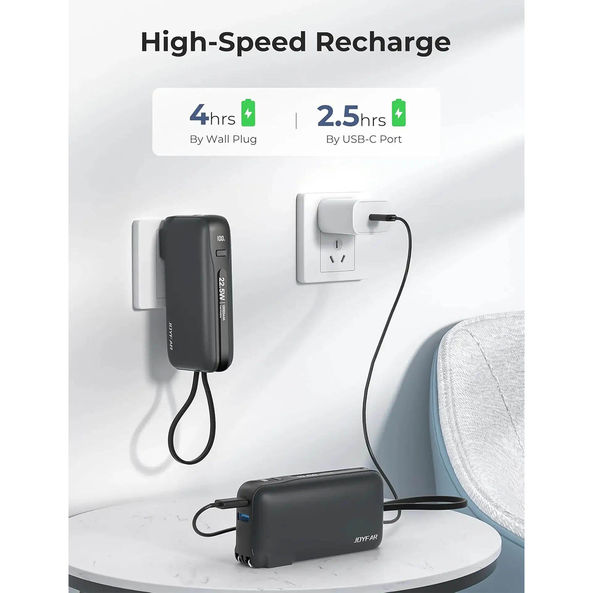 PowerBank Joyfar 10000mAh 22,5W - Imagen 4