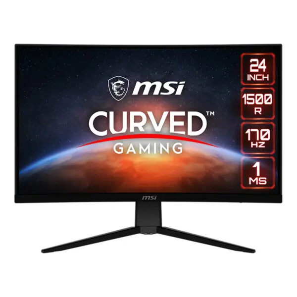 Monitor Gaming Msi 24" Curvo Optix G242c 1080p 170hz 1ms