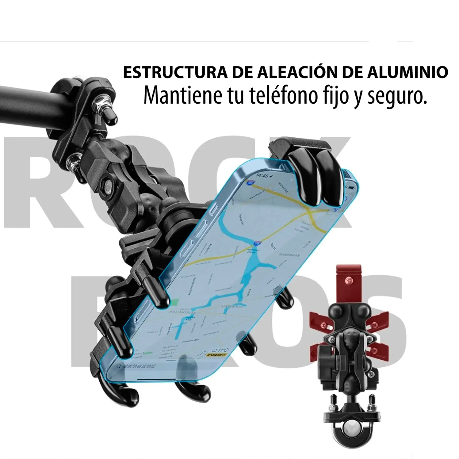 Soporte De Bicicleta Para Smartphone Rockbros 360° - Imagen 6